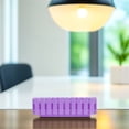 thumbnail image 2 of Worgeous  Plastic Fence Flower Pot Outdoor Plant Container Herb Indoor Pots Succulent Planters Purple, 2 of 7