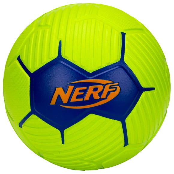 Nerf Kids Foam Mini Soccer Ball - Proshot Youth Soccer Ball - 7"" Indoor + Outdoor Ball for Kids + Toddlers -Green/Blue