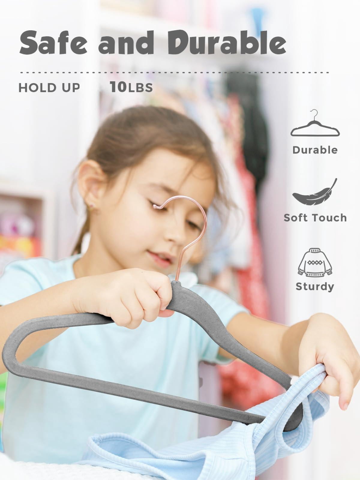 14 inch-50P Gray Clothes Hanger