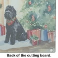 thumbnail image 5 of Black Russian Terrier Cozy Christmas Glass Cutting Board Large 12 in x 15 in, 5 of 5