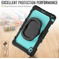 thumbnail image 3 of Case for Lenovo Tab 10.1 inch 2025 Model TB311FU TB311XU with Screen Preotector Pencil Holder Shockproof Rugged Cover with Kickstand Hand Strap Shoulder Strap, 3 of 7