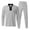 Light Gray, variant on Men’s Long Sleeve Zip Collar Top and Elastic Waist Drawstring Pants Tracksuit Set Casual Athletic Outfit