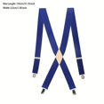 thumbnail image 1 of FNNMNNR Men‘s Wide Plain Color Suspenders  Retro Best Man Gift, 1 of 7