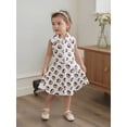thumbnail image 5 of BemeyourBBs Kids Toddler Baby Girl Summer Golf Football Dress Outfit Athletic Workout Dress Clothes Sleeveless Tank Dress Lapel Collar Half Zipper A Line Dress Party Princess Dresses, 5 of 6