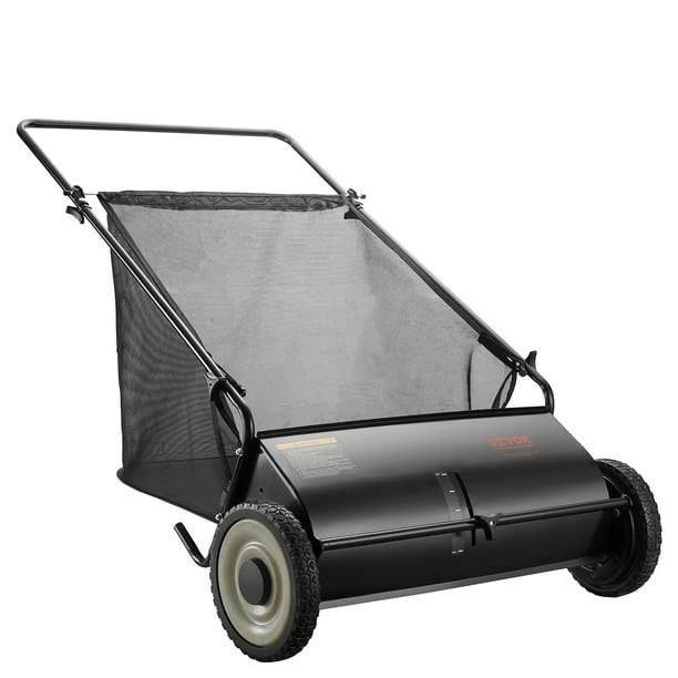 Balayeuse Manuelle à Poussée VEVOR - Largeur 65 Cm, Bac 18.9 L, Poignée Réglable - Pour Allées, Cours, Garages