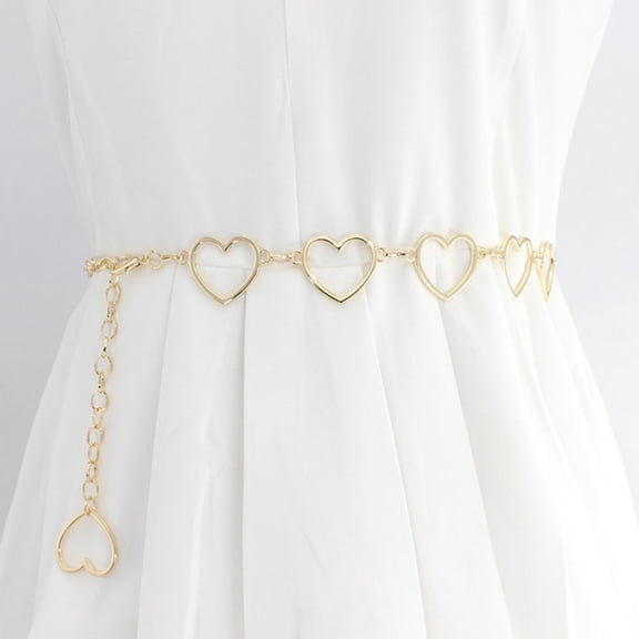 LOLIPPYY Elegant Love Waist Chain Belt for Brides, Swimsuit Accessory and Beachwear Decoration