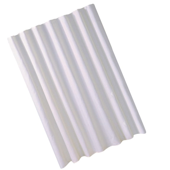 Vosarea Waterproof Bath Curtain White Polyester for Shower Decorative Use