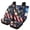 Eagle Flag, variant on KUIFORTI Cool Wolf Car Seat Covers Full Set 4 Pcs Front Seats and Rear Bench Cover Protector Removable Automotive Accessories Easy to Install Universal for Cars Truck SUV Van