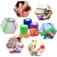 thumbnail image 6 of 30 Rolls Self Adherent Wrap Stretch Bandages Self Adhesive Bandage Wrap 2 inch Self Stick Bandage Wrap Tape for Wrist Ankle Swelling Sprains (Black), 6 of 14
