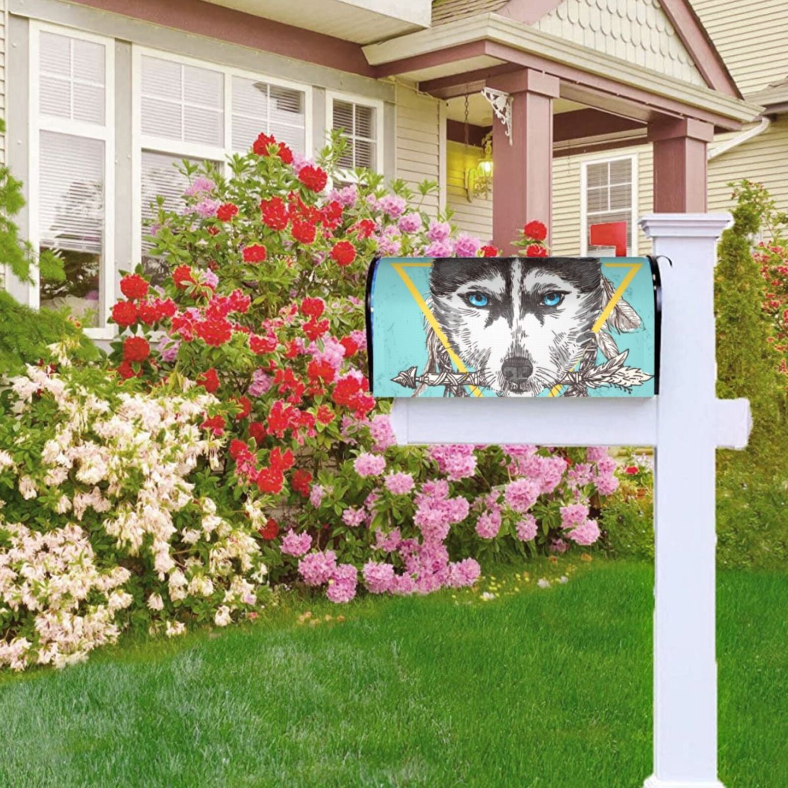 Kdxio Magnetic Mailbox Cover 21x18 in Mailbox Cover Outdoor Decoration Holiday Mailbox Covers for Home Garden Yard-21x18 in