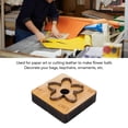 thumbnail image 3 of Herramienta De Cortador De Cuero De Forma De Flor, Diseño De Base De Madera Sólida Para Cortar Cuchillas De Acero De Carbono Herramienta De Puñetazo De Cuero Para Trabajadores, 3 of 7