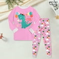 thumbnail image 2 of eczipvz Pj Boys Snug-Fit Pajamas 95% Cotton Long Sleeve for Baby And Toddler Boys, Boys Pink,2-3 Years, 2 of 5