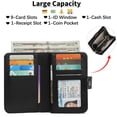 thumbnail image 6 of GAEKEAO Wallet for Women Ladies Bifold Leather RFID-Blocking Wristlet Purse Wallet Credit Card Holder with ID Window, 6 of 11