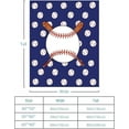 thumbnail image 6 of Yibo Soft Baseball Blanket Flannel Soft and Comfortable Anti-static Bed Sofa Blanket, 6 of 8