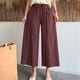 thumbnail image 1 of WILLBEST Pantalones Capri Casuales para Mujer, de Verano, Elásticos, Hasta La Rodilla, para Entrenamiento, Yoga, Informales, con Cintura Elástica, con Bolsillos, 117 Grande, 1 of 5