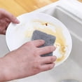 thumbnail image 3 of Double-sided Cleaning Brush Gray Square Cleaning Block Scouring Pad new W9F4, 3 of 6
