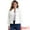 White, variant on Women's Classic Stand Collar Denim Jacket S White