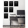 thumbnail image 2 of Drsoum Inspirational Office Wall Art Motivational Quotes Wood Framed Canvas Posters 8"x10"x6PCS, 2 of 6