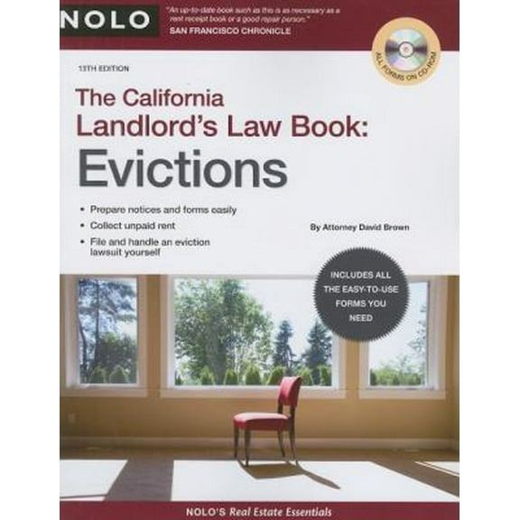 Pre-Owned California Landlord's Law Book: Evictions (Paperback) 1413309348 9781413309348