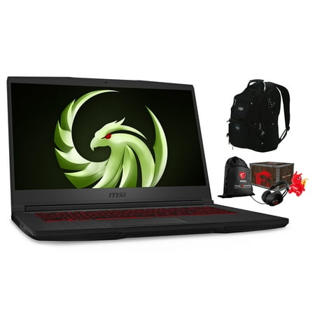 MSI Bravo 15 Gaming and Entertainment Laptop (AMD Ryzen 7 4800H 8-Core, 32GB RAM, 2TB PCIe SSD, 15.6" Full HD (1920x1080), AMD RX5500M, Wifi, Bluetooth, Win 10 Pro) with ME2 Backpack , Loot Box