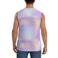 thumbnail image 4 of Daiia Fish Scale1 Printed Men's Tank Tops,Casual Soft Sleeveless Gym Muscle Shirts Bodybuilding Tee-Medium, 4 of 8