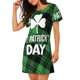 thumbnail image 2 of Easygdp St Patrick's day Camisón de manga corta para mujer, informal, estampado, 2 of 6