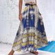 thumbnail image 2 of Faldas de cintura elástica con volantes fruncidos informales con estampado de vendaje para mujer a la moda Wmkox8yi FGJ2103, 2 of 3