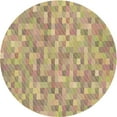 thumbnail image 1 of Ahgly Company Machine Washable Indoor Round Transitional Petra Gold Brown Area Rugs, 4' Round, 1 of 7