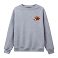 thumbnail image 5 of WCJM Women's Hoodless Sweatshirt Crewneck Long Sleeve Football Sweatshirt for Women Embroidered Casual Fan Pullover, 5 of 7