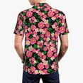 thumbnail image 6 of Salouo Blooming Meadow for Men's Short Sleeve Polo Shirts,Polo Shirts for Men Performance Short Sleeve Golf Shirt Athletic Casual Collared T-Shirt-Large, 6 of 8