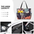 thumbnail image 3 of Naloa Astronaut With American Flag Large Capacity Beach Bag, Waterproof Sandproof Beach Swim Pool Bag Tote Bag for Women, 3 of 7