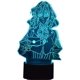 thumbnail image 1 of Lámpara acrílica Rgb 3d Anime violeta Evergarden Control remoto 7/16 cambio de Color Usb luz de noche decoración del hogar lámpara de mesa cumpleaños/regalo de Navidad violeta Feliz Sencillez, 1 of 4