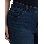 Lee Women's Plus Midrise Relaxed Fit Straight Leg Jean, Sizes 16-26