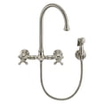 thumbnail image 2 of Whitehaus Whkwcr3-9301-Nt Vintage Iii Plus 1.5 GPM Wall Mounted Bridge Kitchen Faucet -, 2 of 4