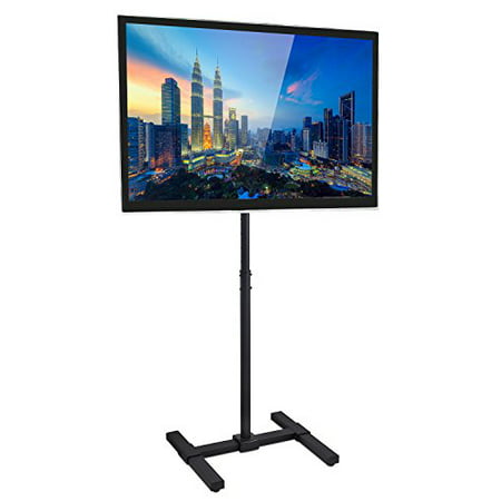 Mount-It! Portable TV Floor Stand with Mount | Pedestal TV Stand fits 13 - 42 inch Flat Panel ...