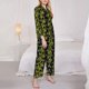 thumbnail image 3 of Balery Corn And Dragonflies Conjunto de Pijama con Estampado para Mujer, Conjunto de Dos Piezas con Manga Larga, Ropa de Dormir Suave con Bolsillos, Pijamas Cómodos-Large, 3 of 7