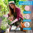 thumbnail image 3 of Guantes de jardinería para mujeres Uxcell a prueba de espinas, guantes de jardín de cuero extra largos y medianos para la poda de rosas, verdes, 3 of 5