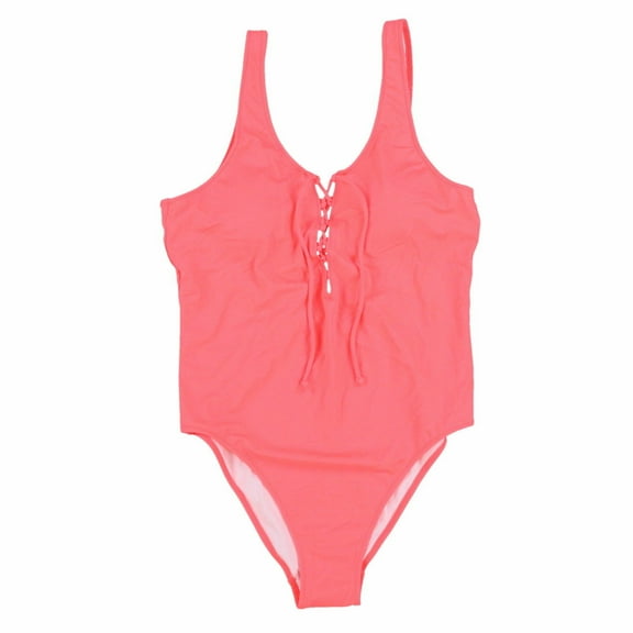 Victoria's Secret One Piece Bathing Suit Large Coral