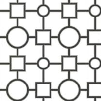 Brewster Geometric Black Prevost Wallpaper, 20.5-in by 33-ft, 56.4 sq. ft