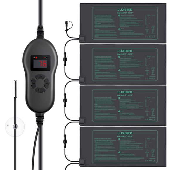 Alfombrillas térmicas Seedling Luxbird LB-HT04 con termostato digital