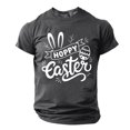 thumbnail image 4 of Camisa Casual de Cuello de la Tripulación de la Impresión de Pascua de Manga Corta de Verano Top Ligero de Poliéster para los Hombres, Camiseta de Manga Corta para el Uso Diario de Primavera Verano, 4 of 9