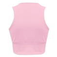 thumbnail image 5 of HAPIMO Women's Slim Basic Tank Crop Tops Sleeveless Fitness Summer Beach Tees Solid Color Deep V Neck Shirts Workout Casual Ribbed Sports Yoga Tops for Teen Girls Pink, 5 of 5