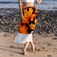 thumbnail image 6 of Maple Leaves Stylish Chiffon Beach Dresses with Polyester Straps - Beach Skirt for Women, 6 of 6