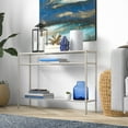 thumbnail image 3 of Evelyn&Zoe Siviline 42" Wide Rectangular Console Table, Satin Nickel, 3 of 7