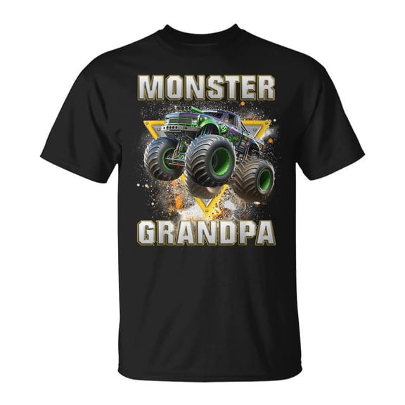 Monster Truck Are My Jam Monster Truck Grandpa TShirt