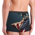 thumbnail image 4 of Bingfone American Flag Men's Underwear - Casual Stretch Boxer Briefs-X-Large, 4 of 7