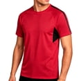 thumbnail image 2 of Men's Big and Tall Swim Shirt Short Sleeve UPF 50+ Sun Protection SPF UV Moisture Wicking Lightweight Quick Dry Rash Guard Size M-5XL Red, 2 of 7