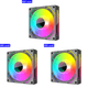 thumbnail image 1 of Ventilador Con Caja 120 Mm Refrigerador 5 V 3 Pines ARGB 12 4 PWM Chasis (invertido), 1 of 8