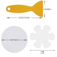 thumbnail image 2 of 20 piezas (10 redondas 10 en forma de flor) 10 * 10 cm pegatinas antideslizantes Adepaton FLD-4708, 2 of 7