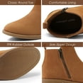 thumbnail image 5 of HARVEST LAND Women Chelsea Boots Zip up Short Ankle Flat Booties for Female Fall Winter, 5 of 8